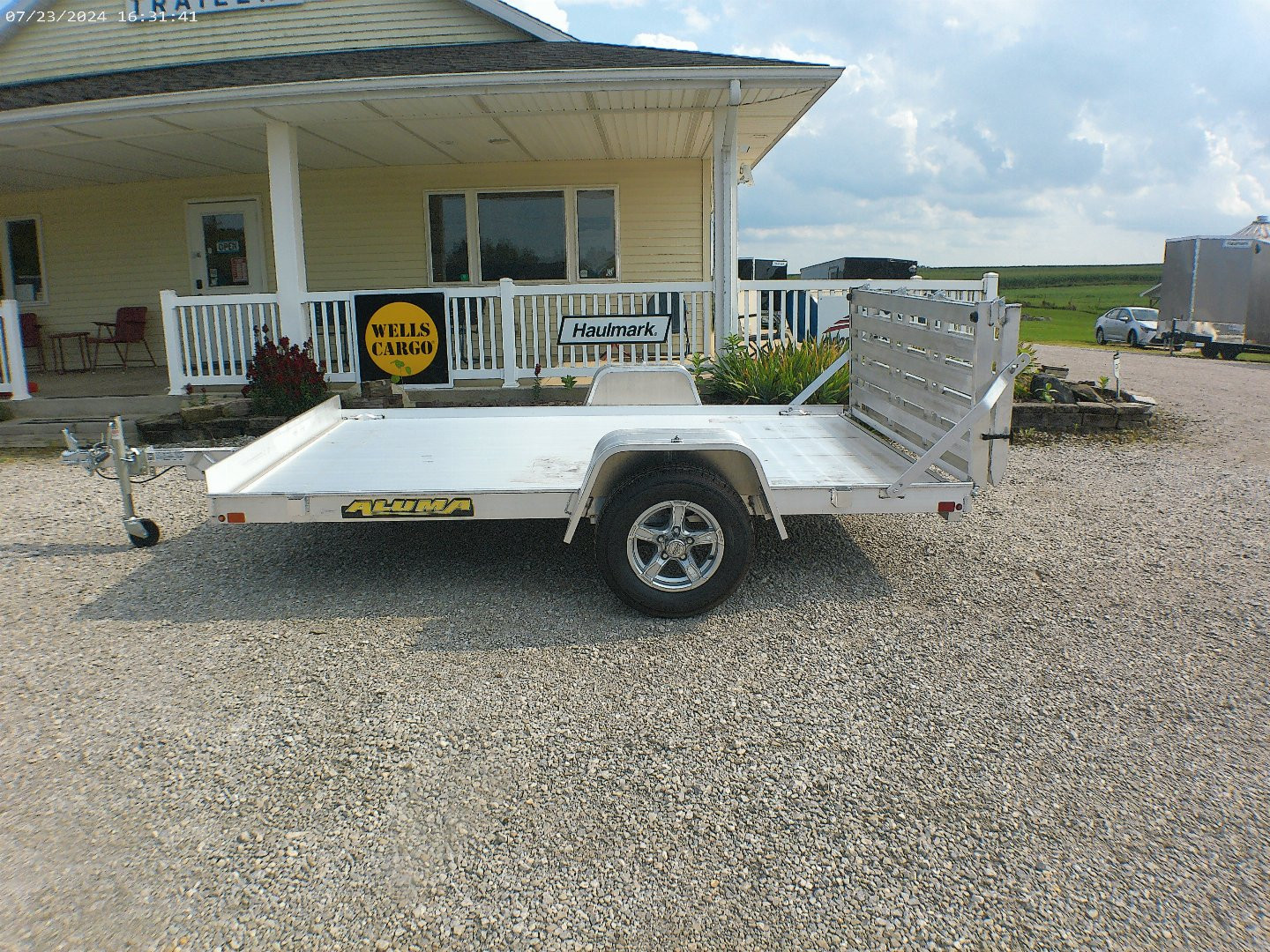 New 2025 Aluma 7210S-BT Utility Trailer