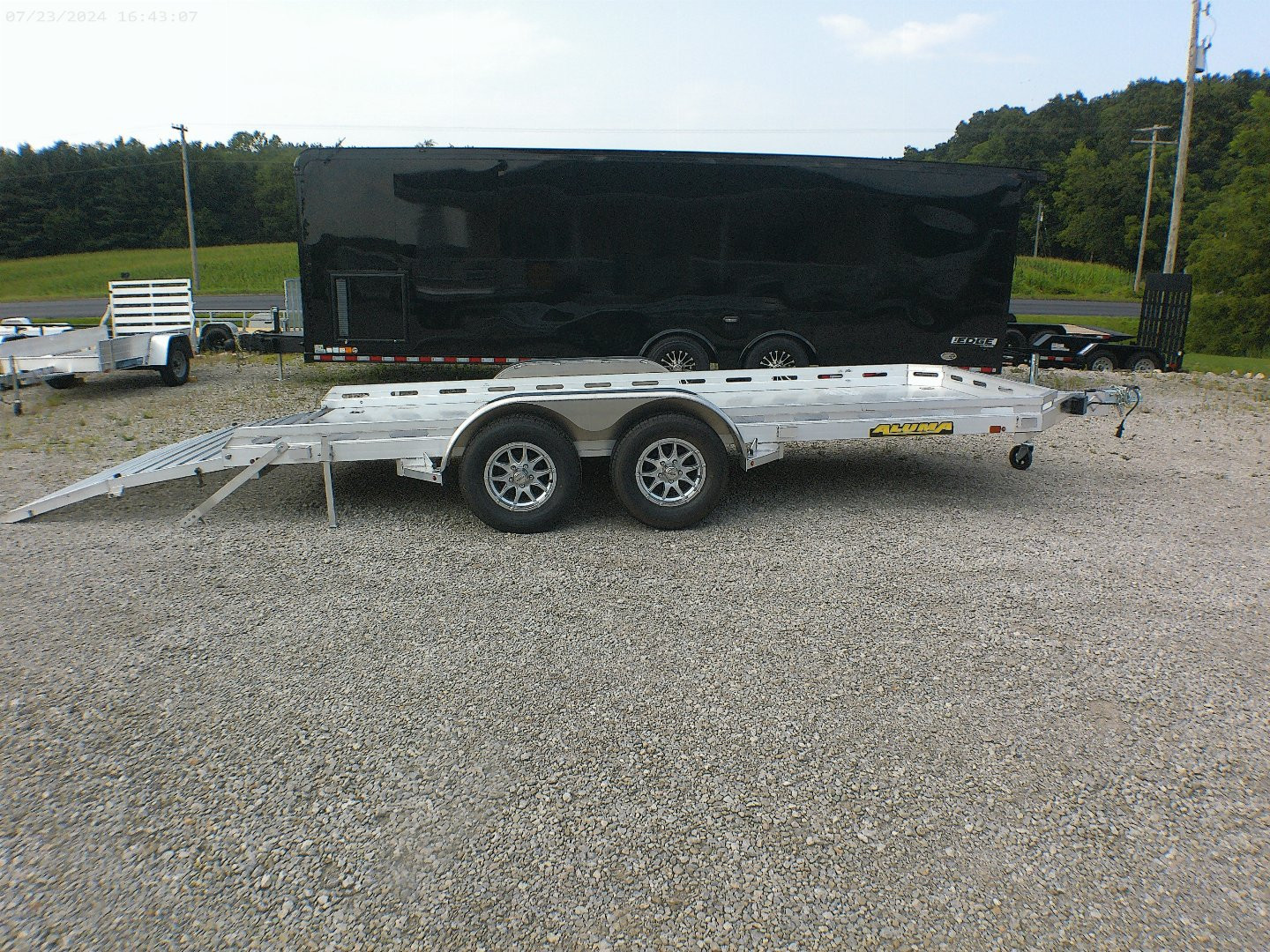 New 2025 Aluma 7816BT Utility Trailer