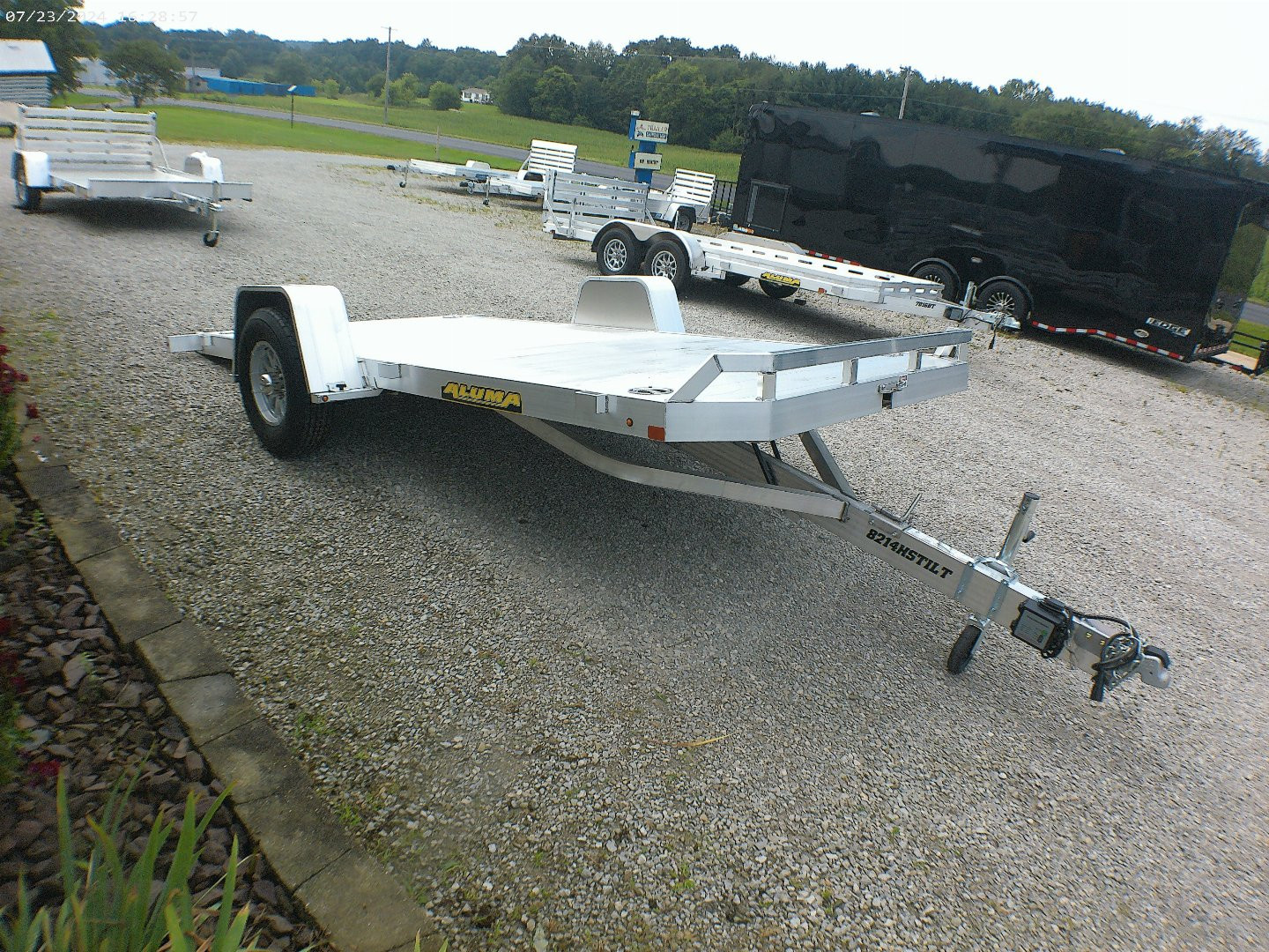 New 2025 Aluma 8214H-S-TILT Tilt Trailer