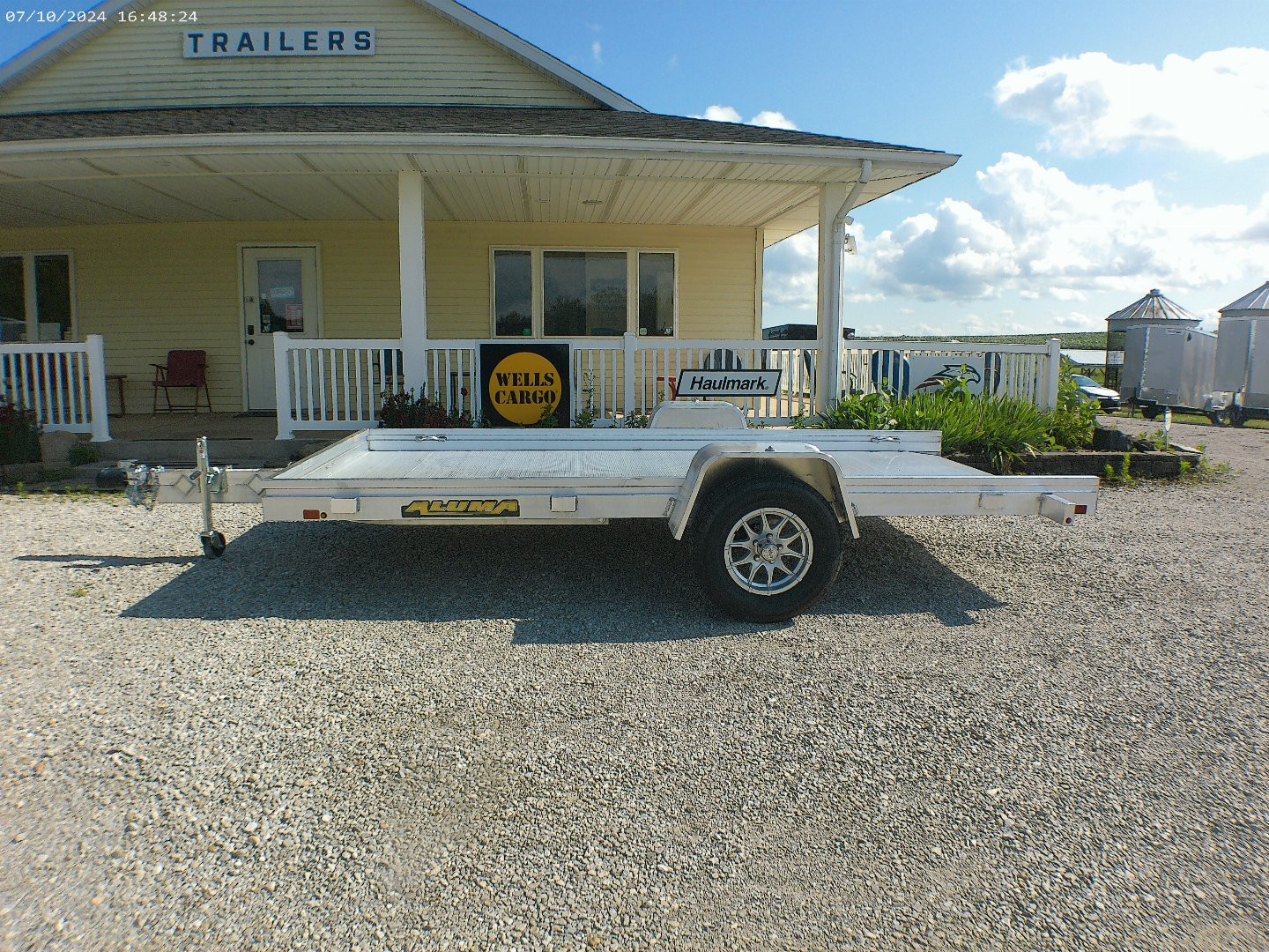 New 2025 Aluma 6812H-TILT Utility Trailer