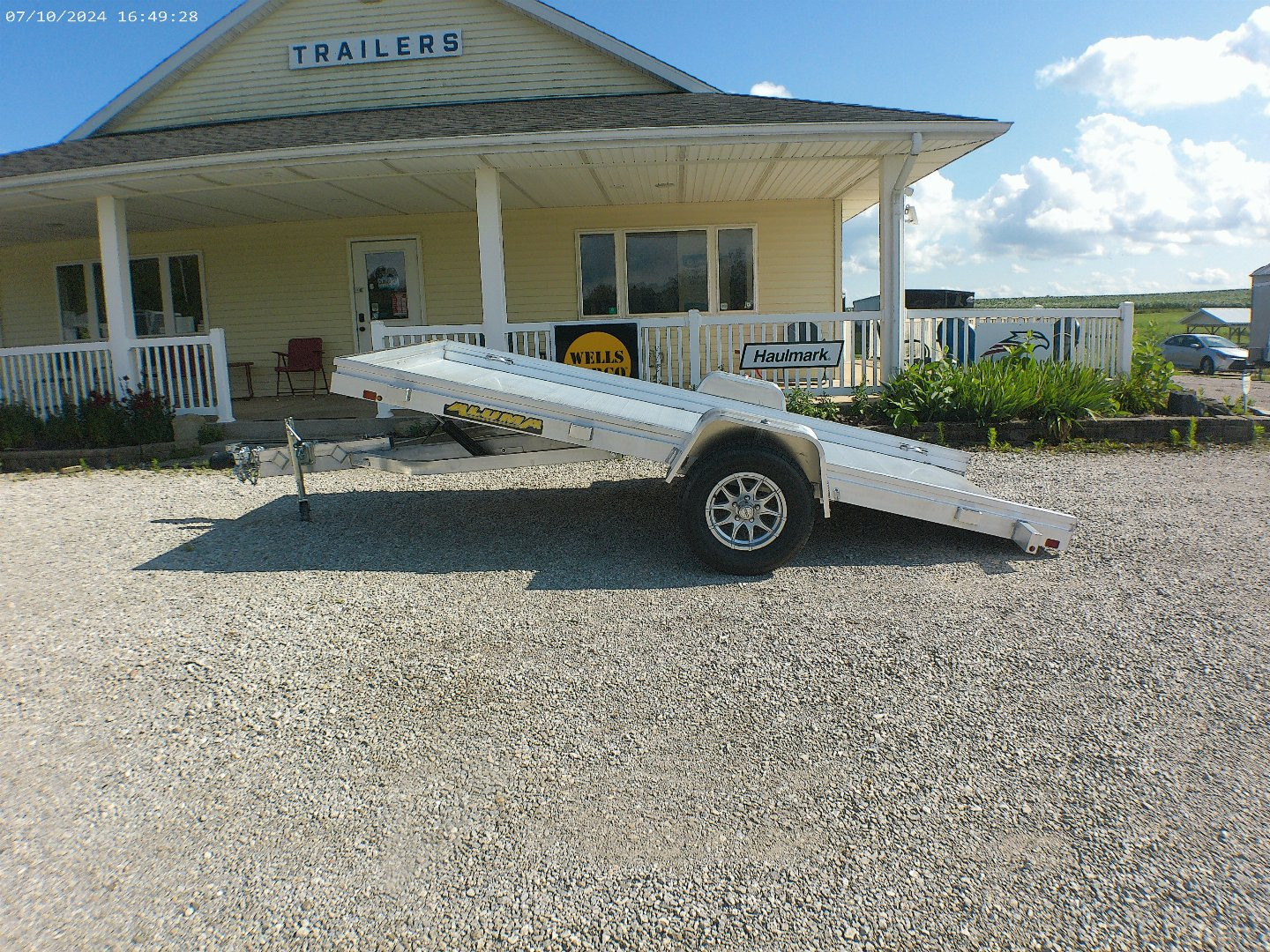 New 2025 Aluma 6812H-TILT Utility Trailer