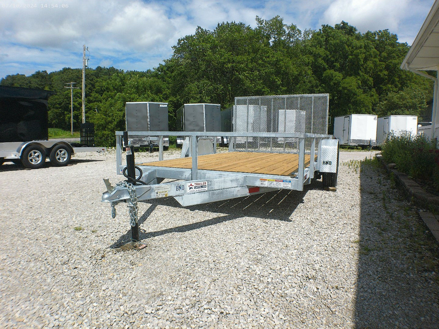 New 2024 7x12 Galvanized BND Trailers Utility Trailer