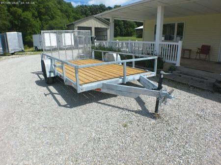 New 2024 7x12 Galvanized BND Trailers Utility Trailer