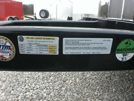 New 2023 Watchdog Low Ground Clearance 5X10 Equipment Trailer