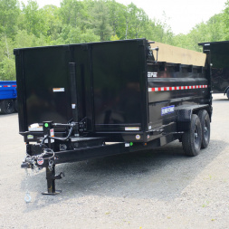 New 2025 Sure-Trac 82 X14' LOW PROFILE TELESCOPIC Dump Trailer