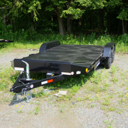New 2025 Sure-Trac 7X18(14+4) STEEL DECK CAR HAULER Utility Trailer