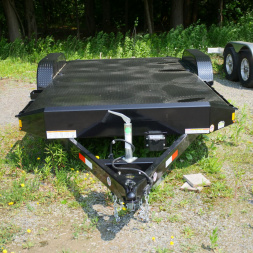 New 2025 Sure-Trac 7X18(14+4) STEEL DECK CAR HAULER Utility Trailer