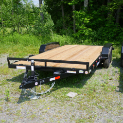 New 2025 Sure-Trac 7X18(16+2) C-CHANNEL CAR HAULER Utility Trailer