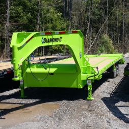 New 2025 Diamond C Trailers 102 X25' DECKOVER FMAX 207 MR Equipment Trailer