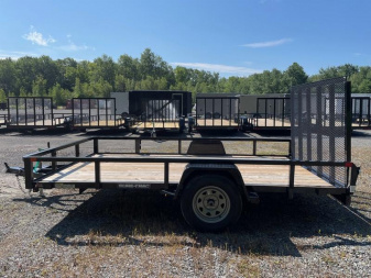 New 2025 Sure-Trac 82 X12' SINGLE AXLE TUBE TOP Utility Trailer