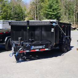 New 2025 Diamond C Trailers 82 X14' TELESCOPIC RAM LPT207 Dump Trailer
