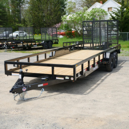 New 2025 Sure-Trac 82 X22' TUBE TOP TANDEM Utility Trailer