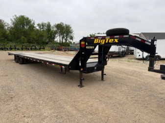 Used 2022 BIG TEX TRAILER CO 22GN-40BK8SIR Flatbed Trailer