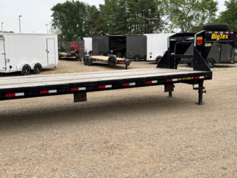 Used 2022 BIG TEX TRAILER CO 22GN-40BK8SIR Flatbed Trailer