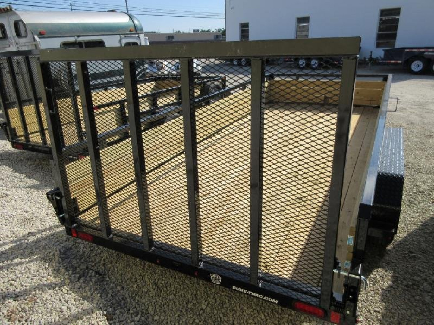 New Sure-Trac 7 x 16 Tube Top Three Board Trailer  7K Tandem