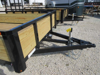 New Sure-Trac 7 x 16 Tube Top Three Board Trailer  7K Tandem