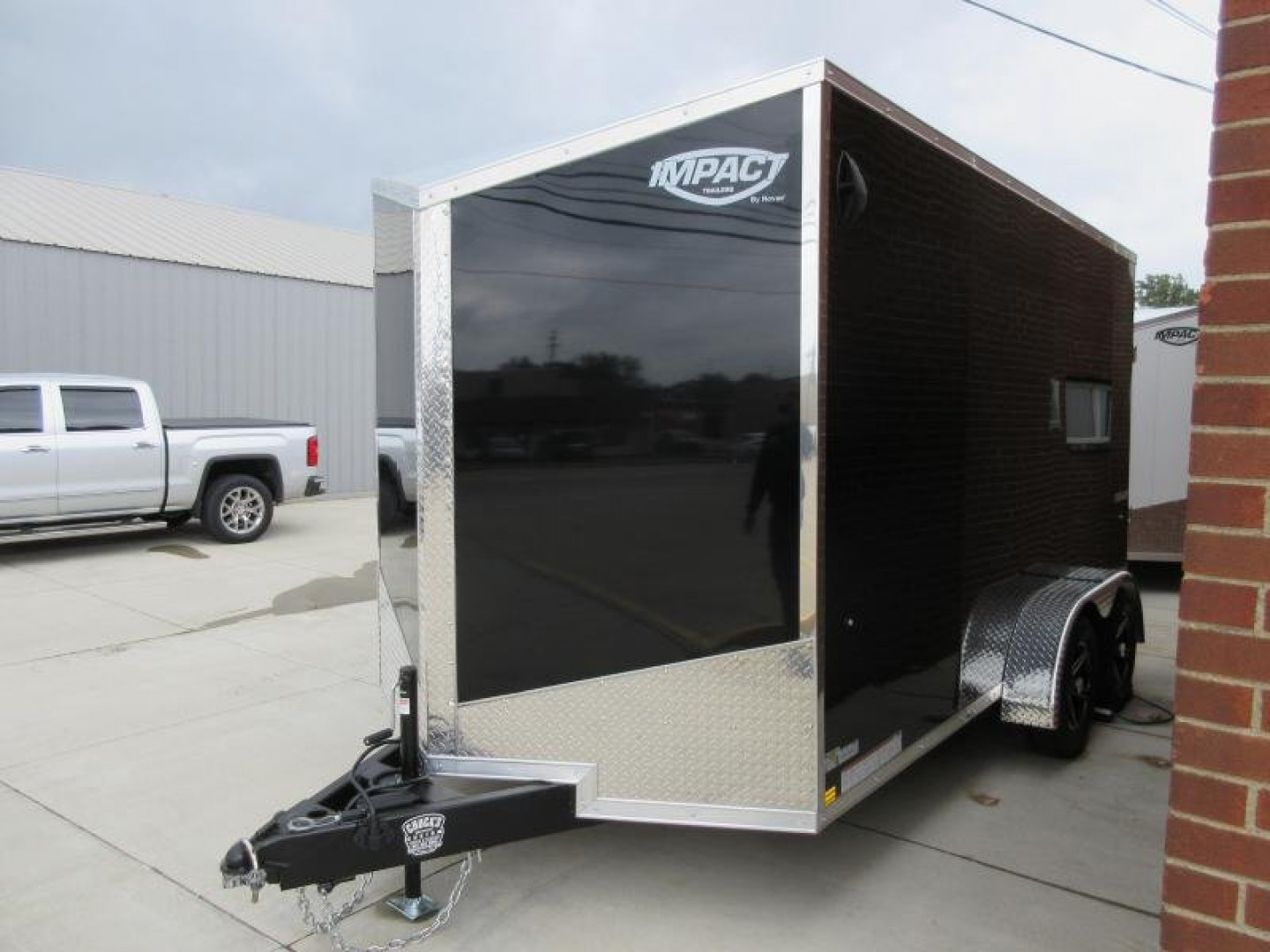 New Impact Trailers 7'X14' TREMOR FLAT TOP SLOPED V NOSE Cargo / Enclosed Trailer