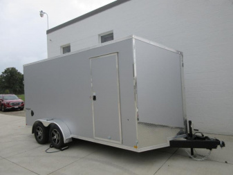 New Impact Trailers 7'X14' TREMOR FLAT TOP SLOPED V NOSE Cargo / Enclosed Trailer