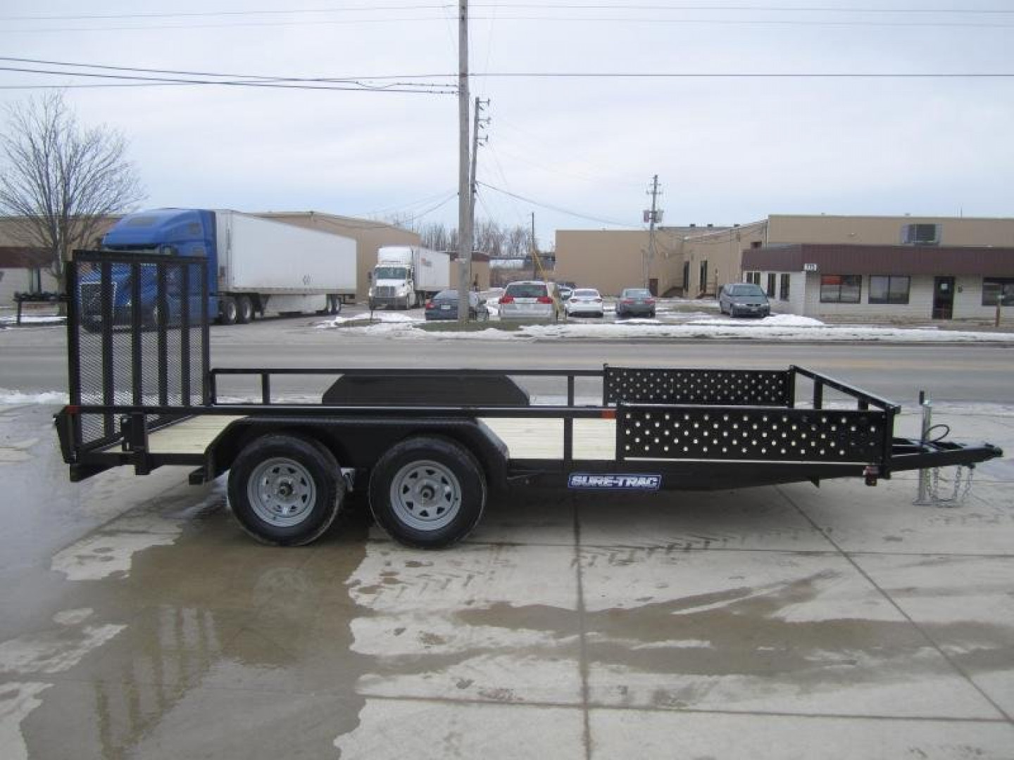 New Sure-Trac 7 X 16 Tube Top ATV  7K Tandem