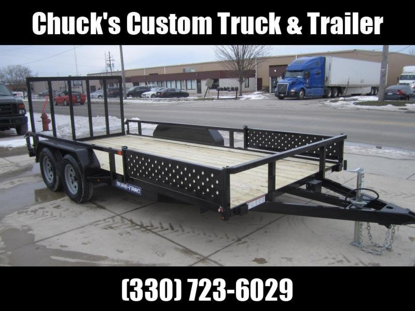 New Sure-Trac 7 X 16 Tube Top ATV  7K Tandem