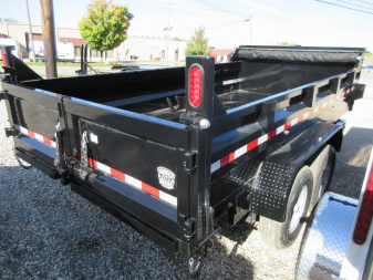 New 2025 Sure-Trac 82 IN x 14 HD Low Profile Dump Trailer  14K Telescopic