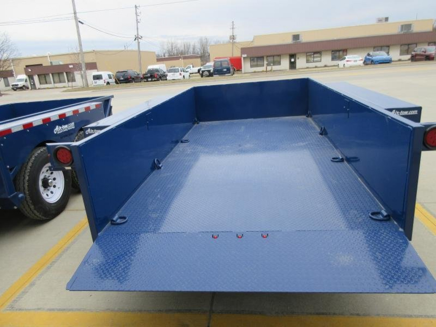 New 2024 Air Tow 75"X14' HYDRAULIC DROP DECK UTILITY BED TRAILER Specialty Trailer