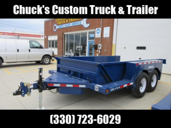 New 2024 Air Tow 75"X14' HYDRAULIC DROP DECK UTILITY BED TRAILER Specialty Trailer