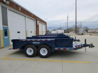 New 2024 Air Tow 75"X14' HYDRAULIC DROP DECK UTILITY BED TRAILER Specialty Trailer