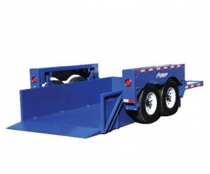New 2024 Air Tow 75"X14' HYDRAULIC DROP DECK UTILITY BED TRAILER Specialty Trailer