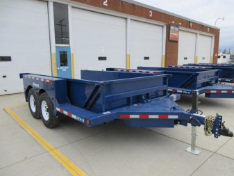 New 2024 Air Tow 75"X14' HYDRAULIC DROP DECK UTILITY BED TRAILER Specialty Trailer