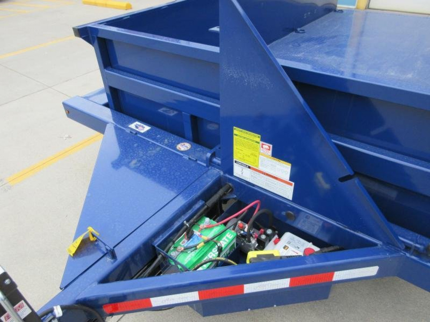 New 2024 Air Tow 75"X14' HYDRAULIC DROP DECK UTILITY BED TRAILER Equipment Trailer