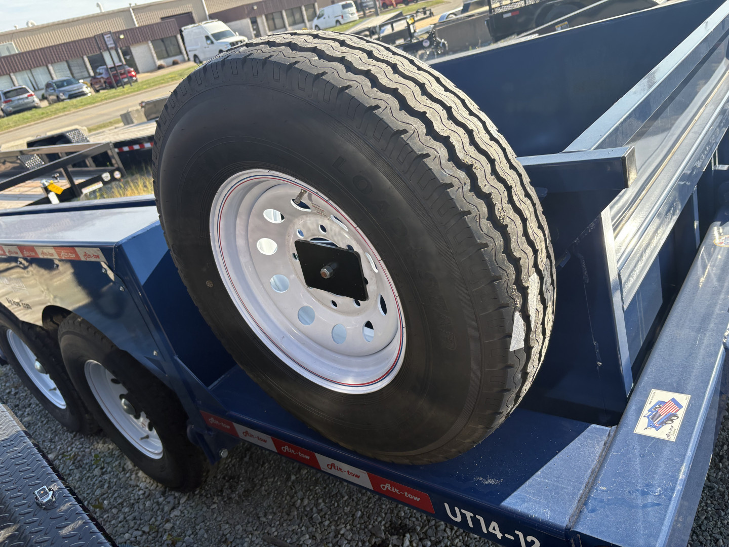 New 2024 Air Tow 75"X14' HYDRAULIC DROP DECK UTILITY BED TRAILER Equipment Trailer