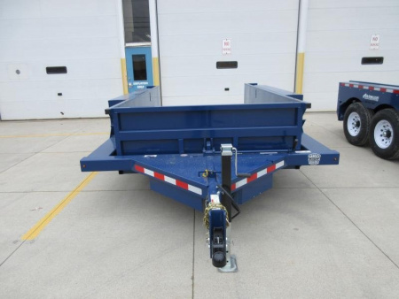 New 2024 Air Tow 75"X14' HYDRAULIC DROP DECK UTILITY BED TRAILER Equipment Trailer
