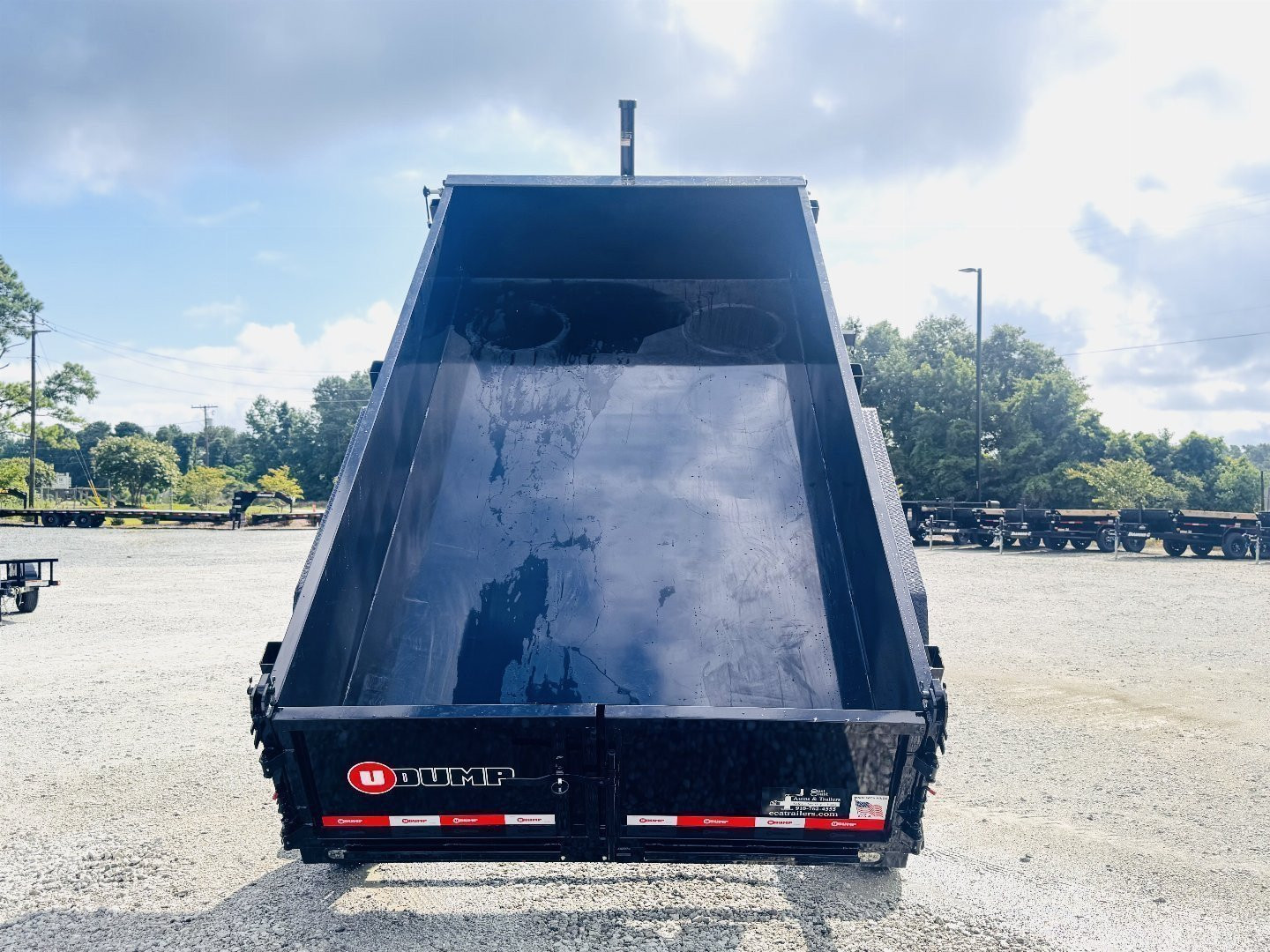 New 2025 U DUMP TRAILERS 7x14 Low Profile Telescopic Dump Trailer w/ 25" Side