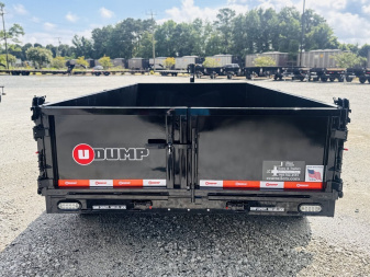 New 2025 U DUMP TRAILERS 7x14 Low Profile Telescopic Dump Trailer w/ 25" Side