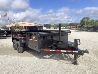 New 2025 U DUMP TRAILERS 7x14 Low Profile Telescopic Dump Trailer w/ 25" Side