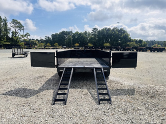 New 2025 U DUMP TRAILERS 7x14 Low Profile Telescopic Dump Trailer w/ 25" Side