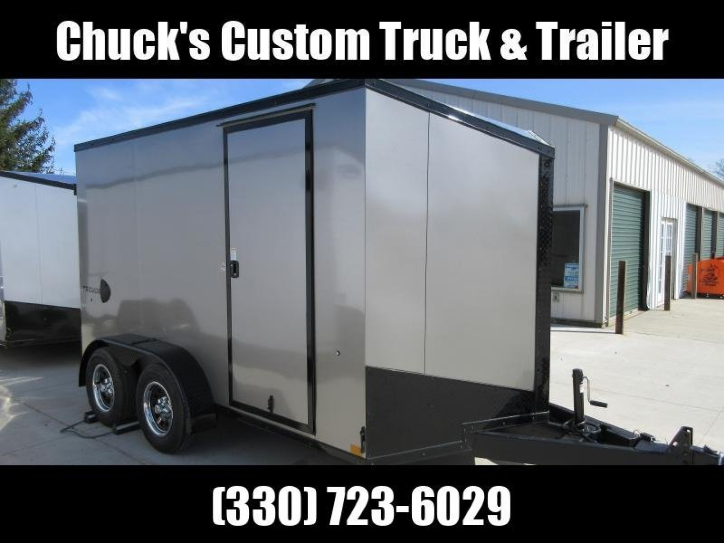New 2024 Impact Trailers 7X12 TREMOR FLAT TOP SLOPED V NOSE  Cargo / Enclosed Trailer