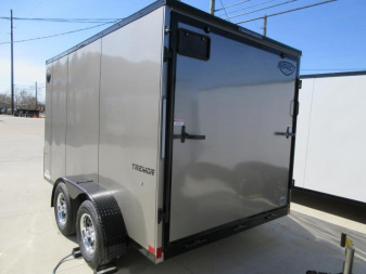 New 2024 Impact Trailers 7X12 TREMOR FLAT TOP SLOPED V NOSE  Cargo / Enclosed Trailer