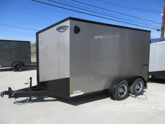 New 2024 Impact Trailers 7X12 TREMOR FLAT TOP SLOPED V NOSE  Cargo / Enclosed Trailer