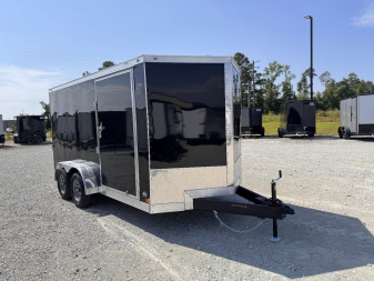 New 2025 Covered Wagon Trailers 7X14 Tandem Axle Enclosed Trailer