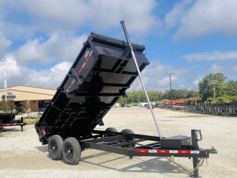 New 2025 U DUMP TRAILERS 7x14 Low Profile Telescopic Dump Trailer w/ 25  Sides