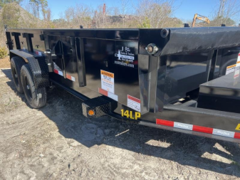 New 2024 BIG TEX 14LP Heavy-Duty Low-Profile Scissor Hoist Dump Trailer
