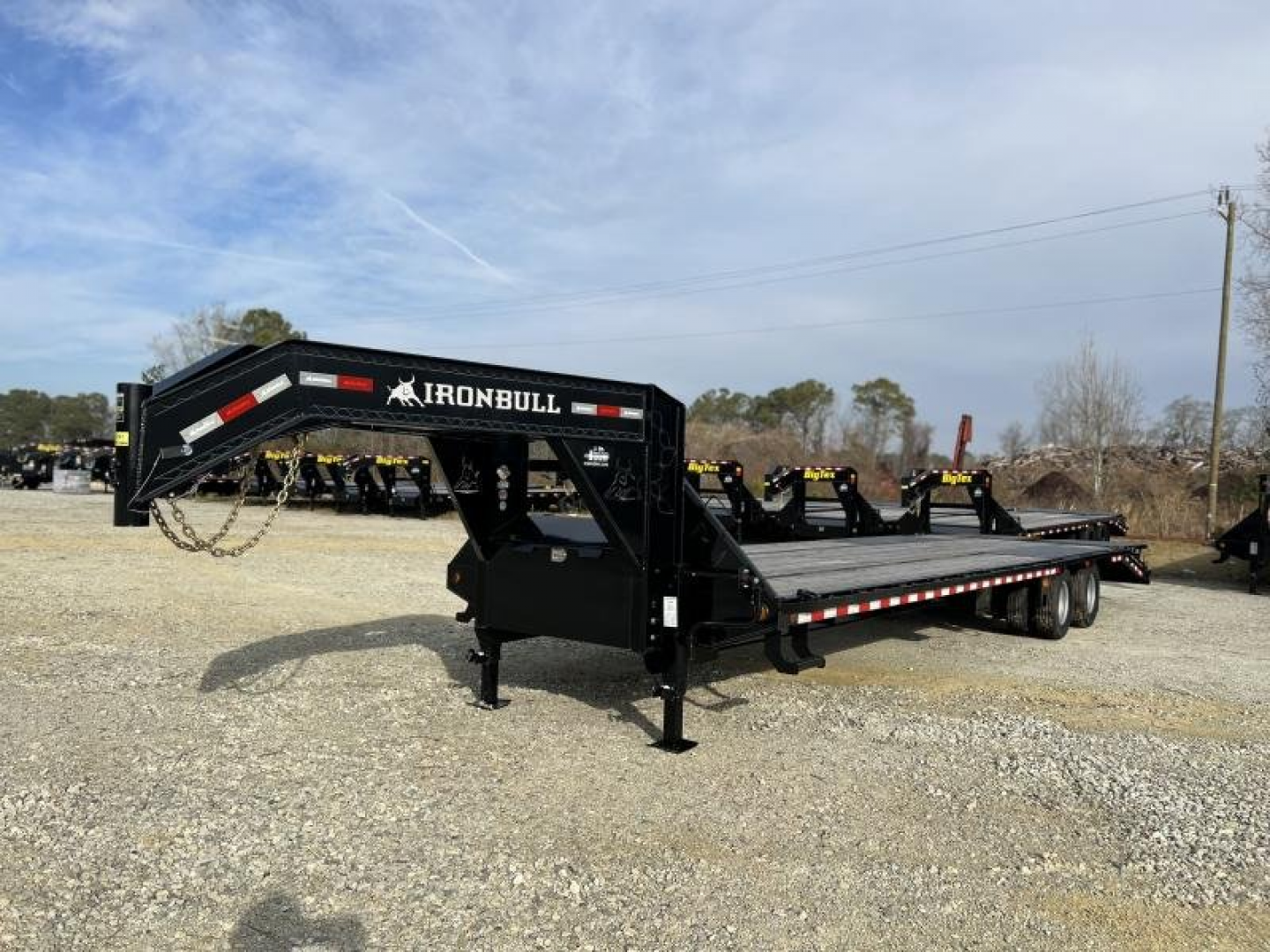 New 2022 Iron Bull 40' Low Profile Gooseneck Equipment Trailer