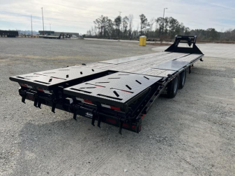 New 2022 Iron Bull 40' Low Profile Gooseneck Equipment Trailer