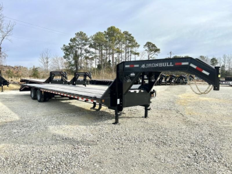 New 2022 Iron Bull 40' Low Profile Gooseneck Equipment Trailer