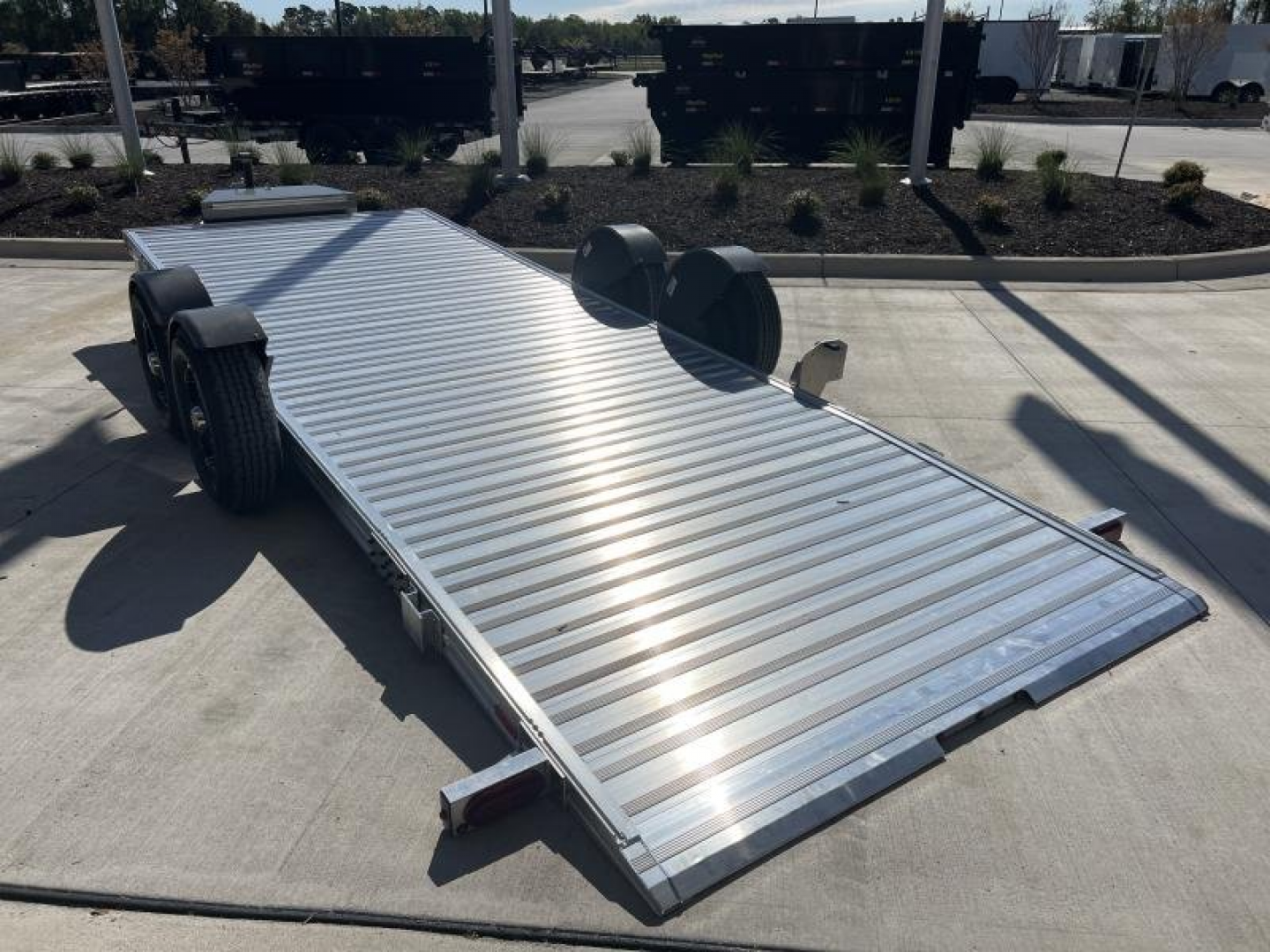 New BRAND NEW ALUMINUM Timpte Motorsports 82"X20' Racing Trailer with Electric Drop Axles & 7K GVWR