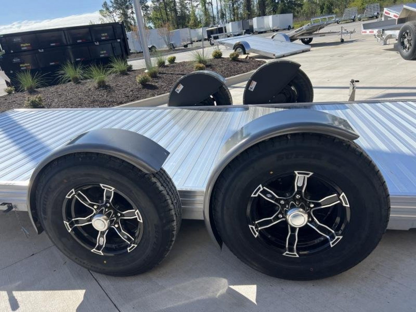 New BRAND NEW ALUMINUM Timpte Motorsports 82"X20' Racing Trailer with Electric Drop Axles & 7K GVWR