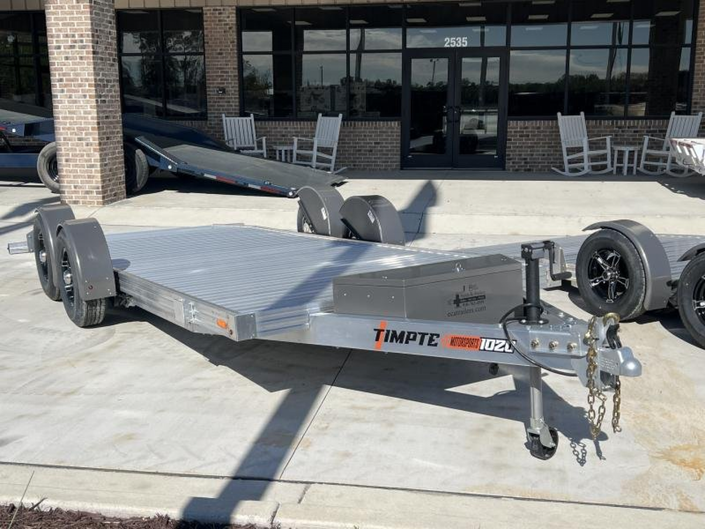 New BRAND NEW ALUMINUM Timpte Motorsports 82"X20' Racing Trailer with Electric Drop Axles & 7K GVWR