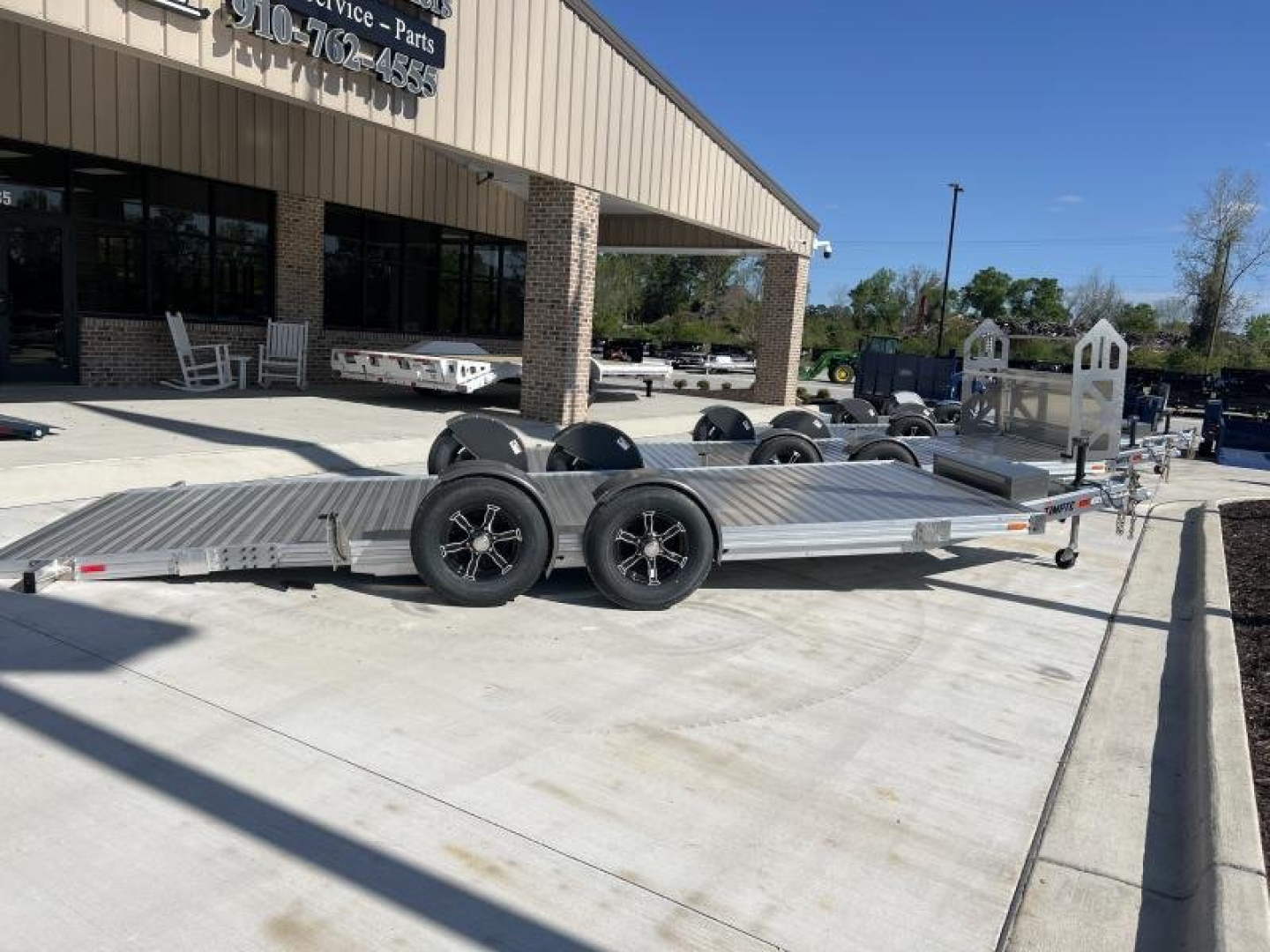 New BRAND NEW ALUMINUM Timpte Motorsports 82"X20' Racing Trailer with Electric Drop Axles & 7K GVWR